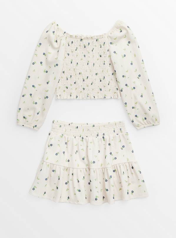 Ditsy Floral Top & Skirt Set 11 years